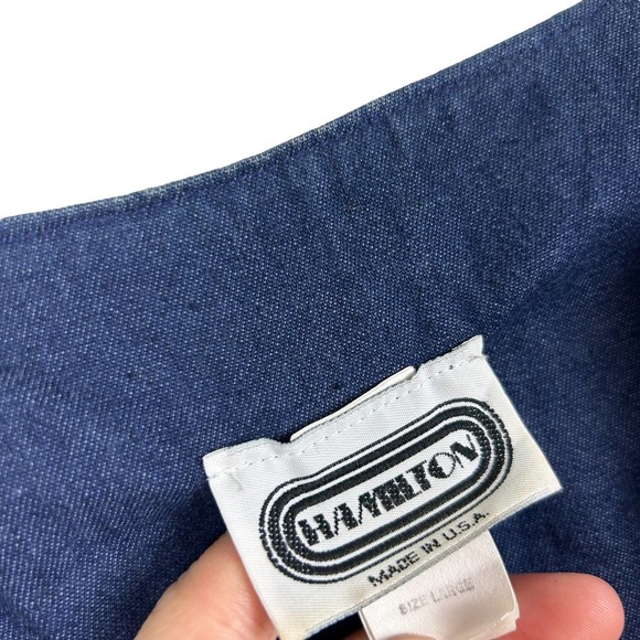 Vintage Golf Novelty Print Needlepoint 80s Button Front Vest XL - Picture 3 of 3